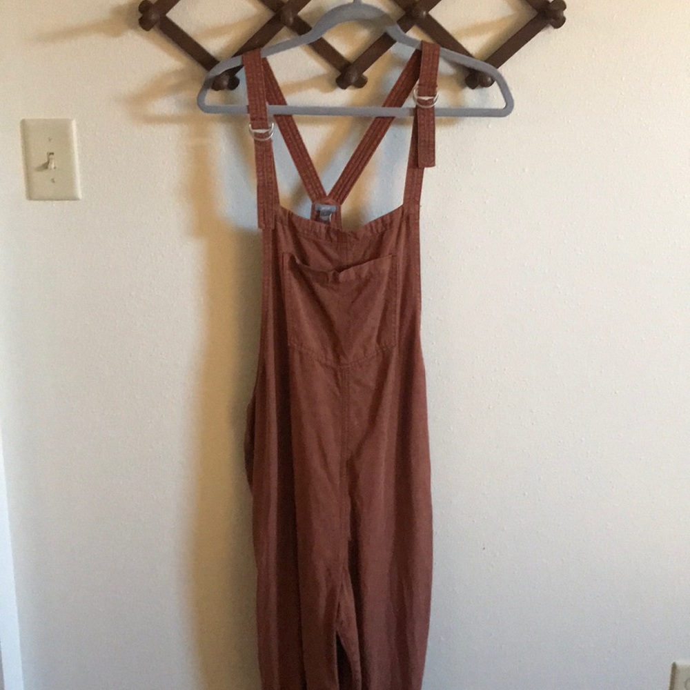 Aerie Burnt Orange Soft Overalls